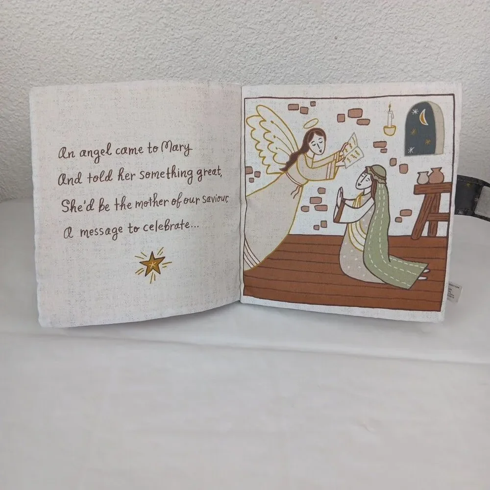 Demdaco Happy Birthday Jesus Soft Quiet Book Soft Neutral Colors Religious Story
